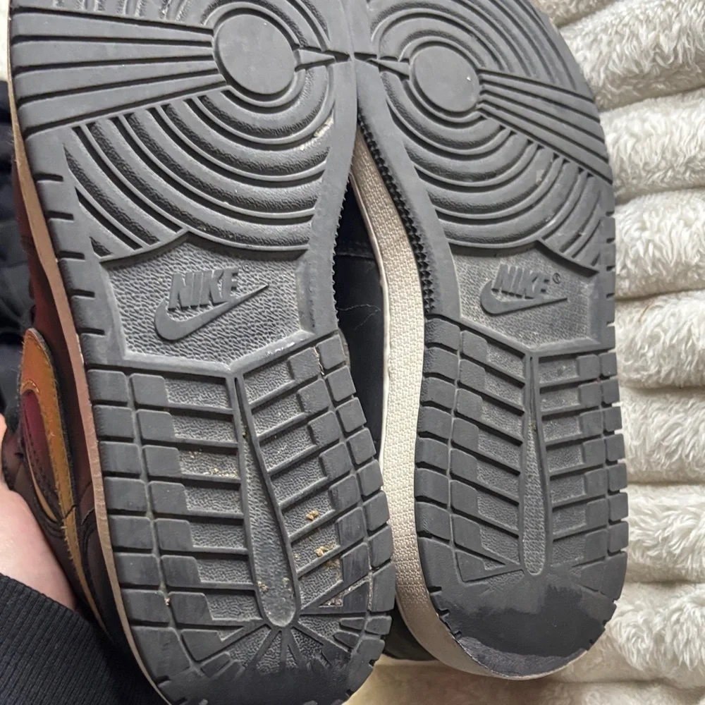 Nike Black and Gold Sneakers